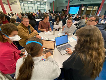 people at table